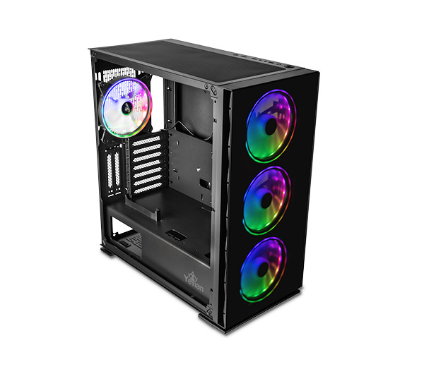 GABINETE YEYIAN GAMER YCAFTAT02FA VECTOR ELITE PANEL FRONT MALLA - Código: YCA-FTAT-02FA | Compra en Guadalajara