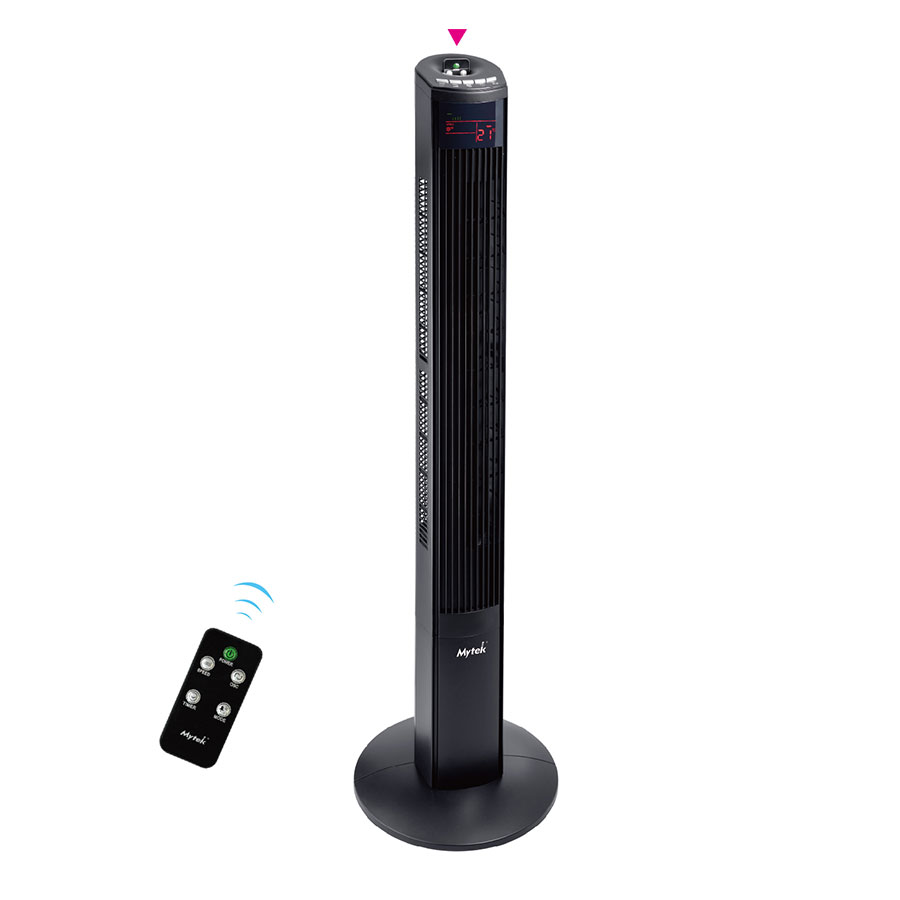 VENTILADOR MYTEK 3358 TORRE 46 PUL 3 VEL PLASTICO CR NEGRO 3358 - Código: 3358 | Compra en Guadalajara