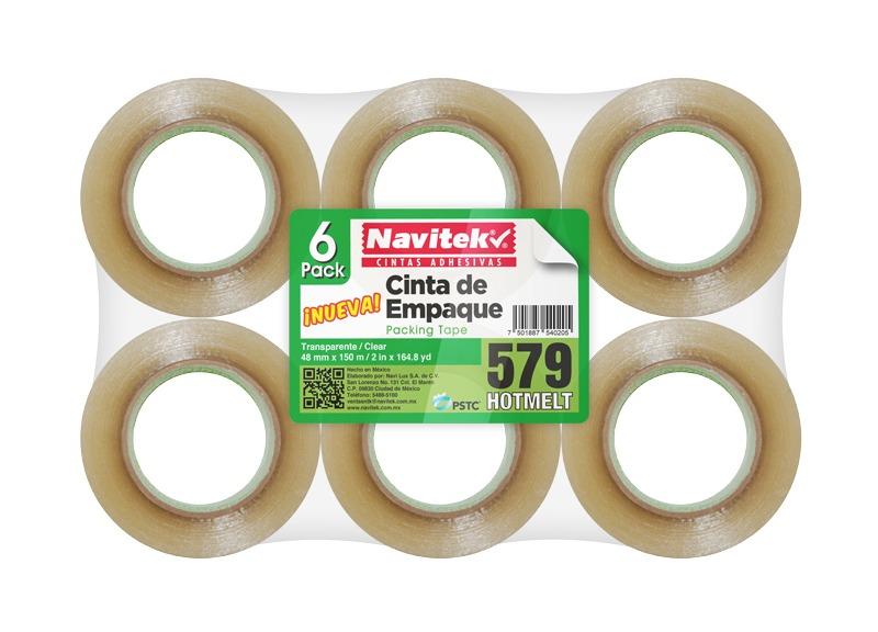 CINTA DE EMPAQUE MOD 579 ADHES HOT MELT / COLOR CORE VERDE COLORES NATURAL BLANCO y CANELA 72X150 mm 857972150 PZAS/ CAJA 24 Piezas por caja - Código: 8579-72150 | Compra en Guadalajara