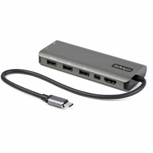 StarTech.com Adaptador Multipuertos USB-C - Docking Station USB Tipo C a HDMI o Mini DisplayPort 4K60 - Replicador de Puertos USBC PD 100W - Hub USB 4 Puertos - Red - con Cable de 30cm DKT31CMDPHPD - Estación de conexión - USB-C / Thunderbolt 3 - HDMI Mini DP - Código: DKT31CMDPPAQ-756D | Compra en Guadalajara