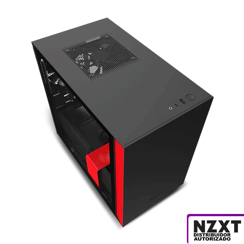 GAB NZXT H210i NEGRO/ROJOMINI ITX CA-H210I-BR - Código: CA-H210I-BR | Compra en Guadalajara