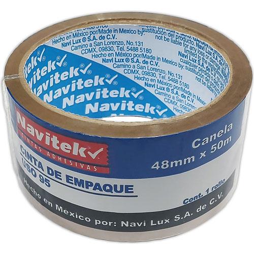 CINTA PARA EMPAQUE MOD 240 ADHES ACRILICO / COLOR CORE AZUL Navitek 95 Uso Comercial CANELA y NATURAL 144X910 mm 82401491001 PZAS/ CAJA 2 Piezas por caja - Código: 8240-14910-01 | Compra en Guadalajara