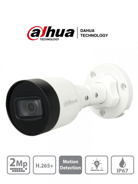 DAHUA IPC HFW1230S1 S4 CAMARA  IP BULLET 2 MP H 265 20FPS LENTE - Código: DHT0030003 | Compra en Guadalajara