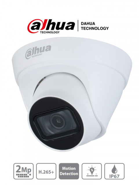CAMARA DAHUA IPC-HDW1230T1-S4 IP DOMO 2MP H265 2.8MM IR 30 MTS 105º IP67 DWDR DHT0030007 - Código: DHT0030007 | Compra en Guadalajara
