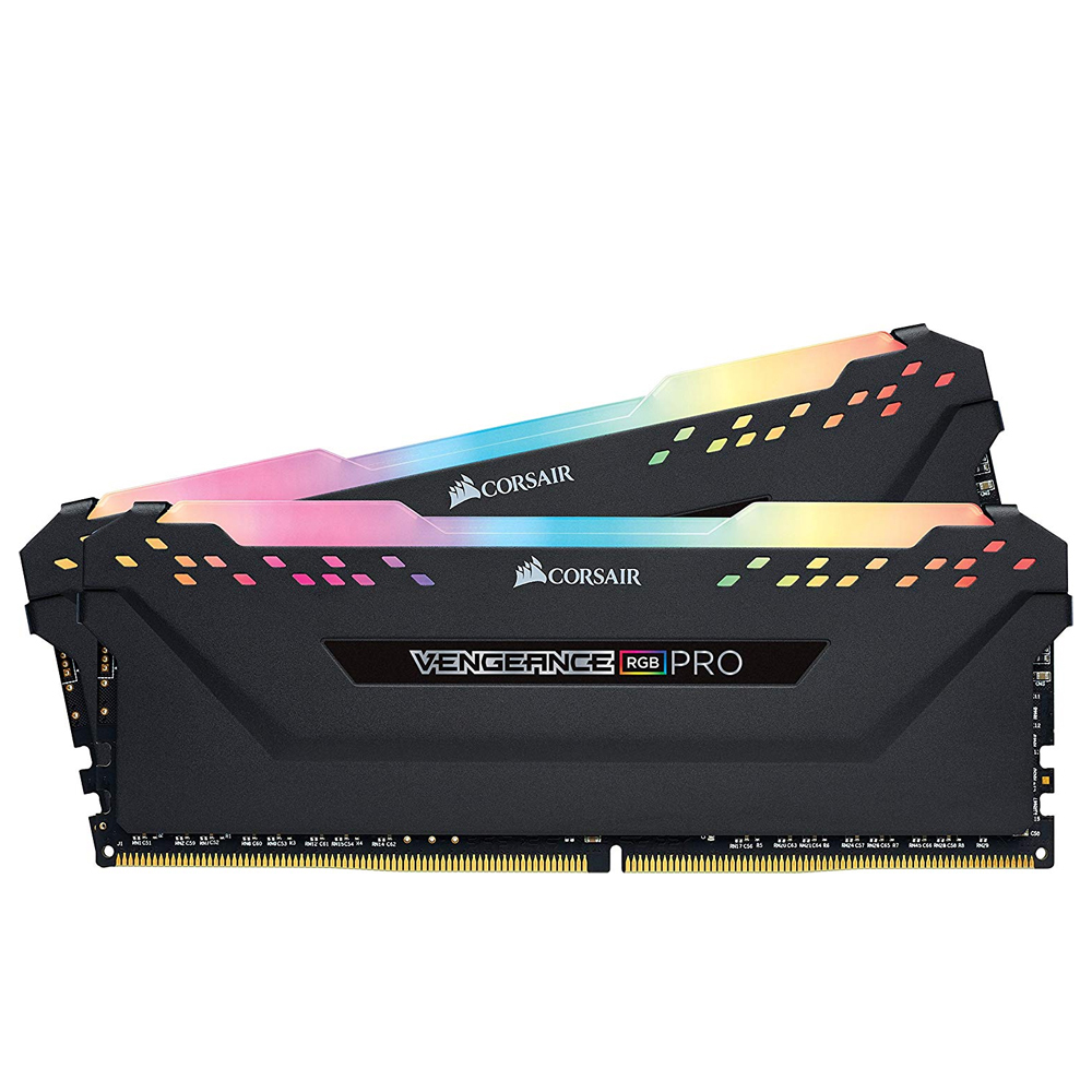 RAM CORSAIR VENGANCE 16GB DDR4  3200 MHZ RGB PRO KIT 2X8G - Código: CMW16GX4M2C3200C16-T | Compra en Guadalajara
