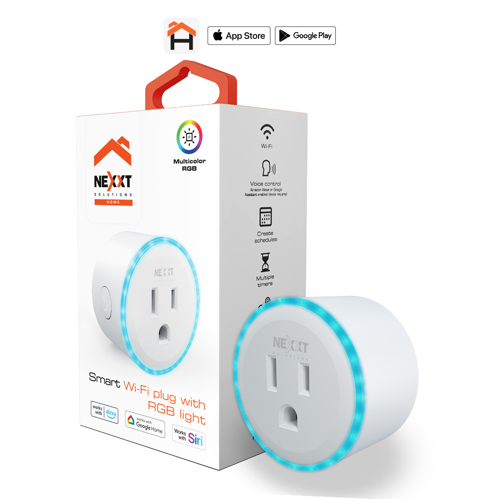 Nexxt Solutions Connectivity - Smart plug RGB light - Código: NPAQ-756-S610 | Compra en Guadalajara