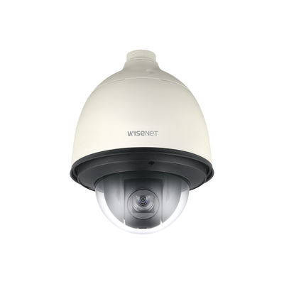 Hanwha Vision WiseNet X XNP-6320H - Cámara de vigilancia de red - PTZ - para exteriores - a prueba de vándalos - color Día y noche - 2.550.000 píxeles - 1920 x 1080 - iris automático - motorizado - audio - compuesto - LAN 10/100 - MPEG-4 MJPEG H.264 AVC H.265 - AC 24 V / PoE Plus Class 4 - Código: XNP-6320H | Compra en Guadalajara