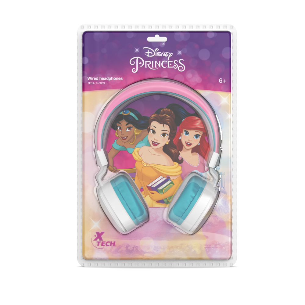 Audífonos Alámbricos XTech XTH-D274PS Diadema Disney Princesas Plegable con Cable Micrófono y Bluetooth XTH-D274PS - Código: XTH-D274PS | Compra en Guadalajara